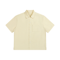 Unisex Boxy Patch Pocket Short Sleeve Shirt
