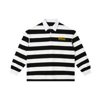 CANNING Color Block Stripe Polo Shirt