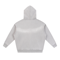 Sunfade Two-way Zipper Boxy Fleece Hoodie