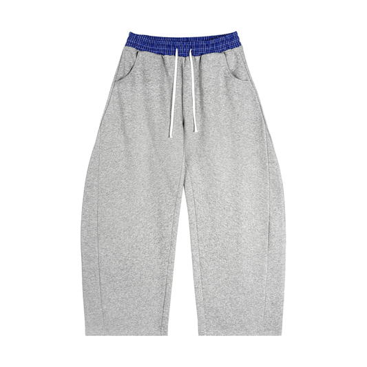 Canning Plaid Baggy Sweatpants