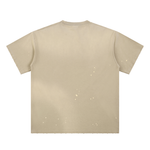 CANNING Hand Frayed Sunfade Paint Splatter T-Shirt