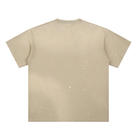 CANNING Hand Frayed Sunfade Paint Splatter T-Shirt