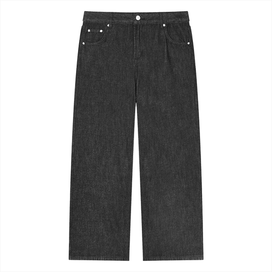 CANNING Unisex Vintage Wash Straight Leg Jeans