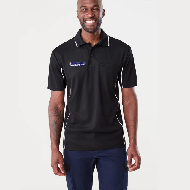 Black work polo