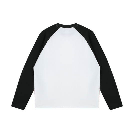CANNING COLOR BLOCKED RAGLAN LONG SLEEVE T SHIRT