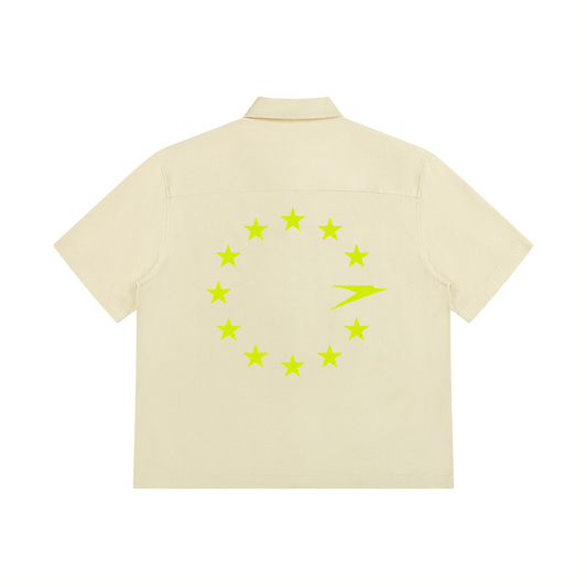 Unisex Boxy Patch Pocket Short Sleeve Shirt