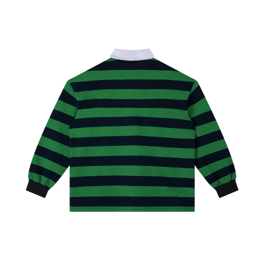 CANNING Color Block Stripe Polo Shirt