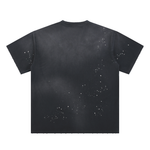CANNING Hand Frayed Sunfade Paint Splatter T-Shirt