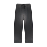 CANNING Sun Fade Raw Edge Straight-Leg Sweatpants
