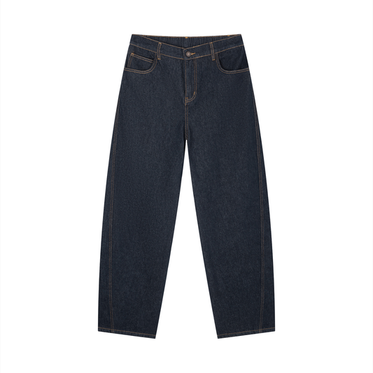 CANNING Men's Vintage Wash Barrel Leg Jeans
