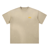 CANNING Hand Frayed Sunfade Paint Splatter T-Shirt