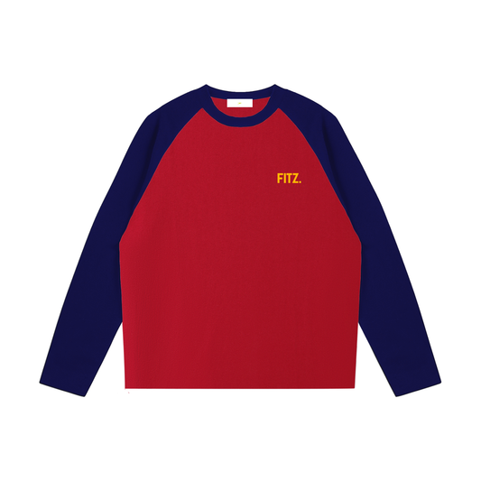 CANNING COLOR BLOCKED RAGLAN LONG SLEEVE T SHIRT
